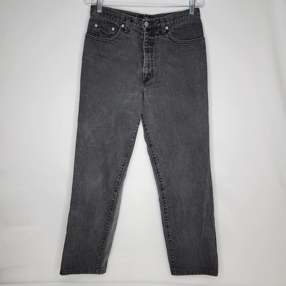 Vintage Guess Black Jeans Mens 33x32 Actual 31x29 39001 Triangle Badge USA Made